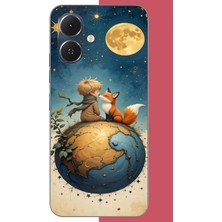Aksesuarist Tecno Spark Go 2 Uyumlu Küçük Prens4 Baskılı Silikon Kılıf