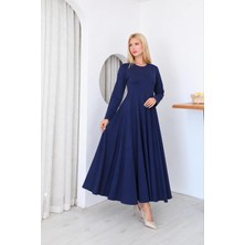 Esra Butik 🌸 Kadın Tesettür Uzun Elbise Belden Oturtmalı 3 Çimalı CEPLI-125 cm 🌸