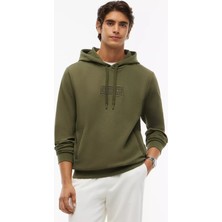 Tommy Hilfiger Erkek Regular Fit Kapüşonlu Yaka Uzun Kollu Yeşil Sweatshirt MW0MW44967-MT1