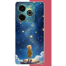 Aksesuarist Tecno Pova 6 Pro Uyumlu Küçük Prens2 Baskılı Silikon Kılıf