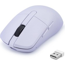 Lovesta Home Dual Mode Şarjlı Kablosuz Mouse Bluetooth 2.4 Ghz 6200 Dpı Lila HDX3414L