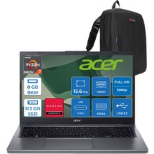 Acer Aspire Lite AL15-48P Amd Ryzen 7 5825U 8gb Ddr4 512GB SSD Amd Radeon Graphics 15.6" Fhd IPS Freedos Taşınabilir Bilgisayar NXDS1EY001F01