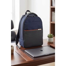 Fossil 7001 Evrak Çantası Laptop Çantası Lacivert Renkli Ergonomik Tasarım ve Fermuar Özellikli