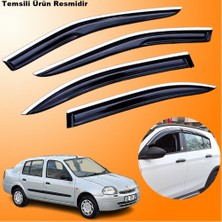 Caraks Renault Clio Symbol Krom Cam Rüzgarlığı Abs Nikelajlı Krom Mügen Cam Rüzgarlığı 1999-2008 Arası 4 Parça