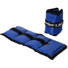 Zerogym El Ayak Ağırlığı 1,5kg x 2 Adet, Mavi Oxford Kumaş, Demir Tozlu