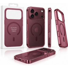 Heartz iPhone 18 Kılıf Magsafe Mıknatıslı Hafif Darbe Korumalı Clear Case