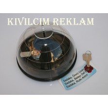 Kıvılcım Plastik ve Reklam Ürünleri Kırılmaz Kumbara Şeffaf Malzeme ile Şık Tasarım 14 cm x 9 cm Evinize Değer Katar