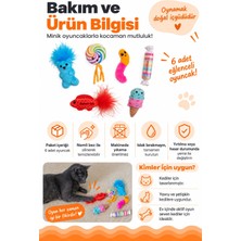 Catstages Kitty Sweet Treats Şekerleme Şeklinde Catnip'li Kedi Çiğneme Oyuncağı 6'lı Paket