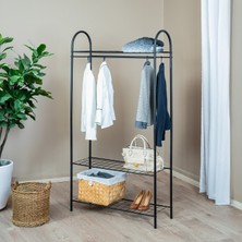 Eco Room Elit 3 Raflı Askılık - Siyah