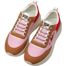Dogo Kadın Vegan Deri Pembe Sneakers - Warner Bros Scooby Doo Found Love Tasarım