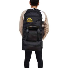 Brf Store Isoprıme Baggor Montana 80 Litre Çift Körüklü Siyah Su Geçirmez Çok Gözlü Seyahat-Dağcı-Kampçı-Depre
