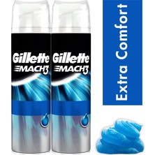 Gillette Mach 3 Ekstra Konfor Tıraş Jeli 200 ml 2 Adet Koku Özelliği