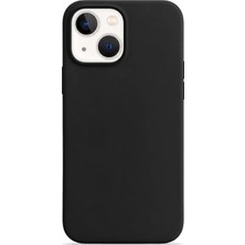 Velvoria iPhone 13 Soft Touch Lansman Silikon Kılıf Siyah