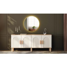 Erezoğulları Mobilya Lavanta Mdf Dolaplı Konsol Büfe Aynasız 160X80X41CM