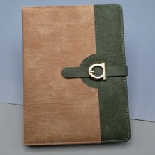 TKÇ Şık Termo Deri Defter A5 Boyut Koyu Taba Renkli Xml