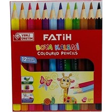 Fatih 12 Renk 1/2 Yarım Boy Kuru Boya 33012 3 ADET