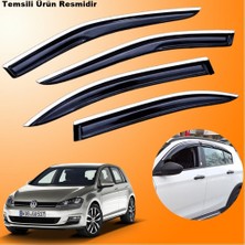 Caraks Vw Golf 7 Krom Cam Rüzgarlığı Abs Nikelajlı Krom Mügen Cam Rüzgarlığı 2013 - 2020 Arası 4 Parça
