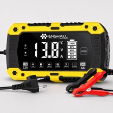 Brf Store Isoprıme Enshall 12V 12A / 24V 6A Akıllı Hızlı Akü Şarj Cihazı - Lifepo4, Jel, Agm ve Kurşun Asit Ak