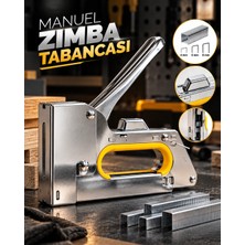 TKÇ 4-6-8 mm Uyumlu Manuel Zımba Tabancası No.13 Güçlü Metal Gövdeli El Tipi Zımba Makinesi Ab