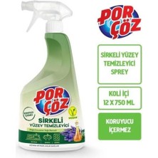 Porçöz Sirkeli Yüzey Temizleyici Sprey 750 ml
