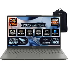 Casper Nirvana X600 RYZEN5-7430U 16GB 512B SSD 15.6" Windows 11 Pro Laptop X600.7430-BF00X-G-F