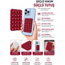 Holistic Vakumlu Vantuzlu Telefon Tutucu – Silikon Telefon Arkası Yapışkanlı Ayna Selfie Video Çekim Aparatı