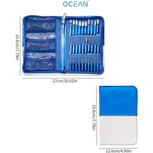Misyul Çantalı Freze Ucu Seti Profesyonel Manikür Pedikür Nail Art Freze Uçları
