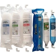 Yakut Puretech Puretech Su Arıtma Cihazı Filtre Takımı Yakut serisi (Nsf)Li 6 adet (orijinal)