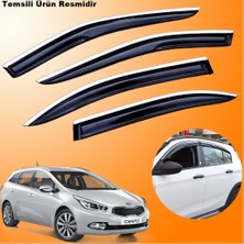 Caraks Kia Ceed Hb Krom Cam Rüzgarlığı Abs Nikelajlı Krom Mügen Cam Rüzgarlığı 2012 - 2017 Arası 4 Parça