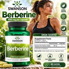 Swanson Berberine - Berberis Aristata 97% Berberine Hcl Blood Sugar 60 Caps