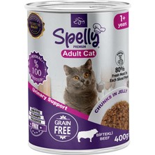 Spelly Yetişkin Kedi Yaş Maması Biftekli 400 gr x 12 Adet