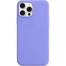 Velvoria iPhone 15 Pro Soft Touch Lansman Silikon Kılıf Lila