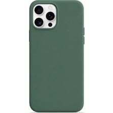 Velvoria iPhone 15 Pro Max Soft Touch Lansman Silikon Kılıf Yeşil