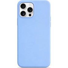 Velvoria iPhone 14 Pro Max Soft Touch Lansman Silikon Kılıf Mavi