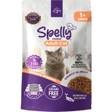 Spelly Kısırlaştırılmış Kedi Yaş Maması Somonlu 85 gr x 24 Adet