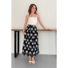 Very Moda Nakışlı Etek | D2914