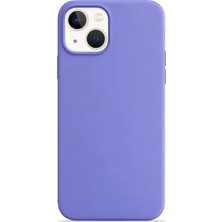 Velvoria iPhone 14 Plus Soft Touch Lansman Silikon Kılıf Lila