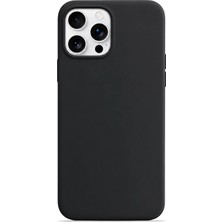 Velvoria iPhone 13 Pro Max Soft Touch Lansman Silikon Kılıf Siyah
