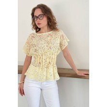Very Moda Beli Gipeli Brode Bluz | D2966