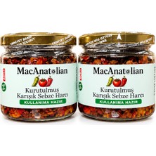 MacAnatolian Kurutulmuş Karışık Sebze Harcı / Kullanıma Hazır, Avantajlı Paket 2X200 gr (Acılı-Acısız)