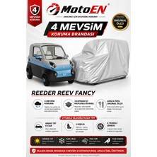 Motoen Reeder Reev Fancy Elektrikli Araba Brandası Gri Oto Branda Su Geçirmez Dört Mevsim Uv Iki Katmanlı Dış Ortam Örtü
