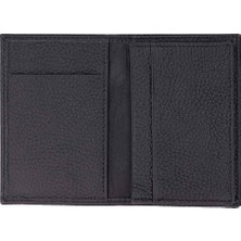 BloominBag Bloomcard Verta Obsidian Black Hakiki Deri Dikey Kartlık