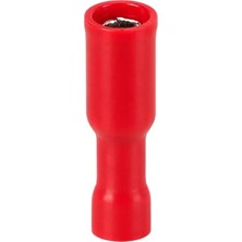 Aslanoğlu Store Powermaster PM-39064 0,5-1,5mm2 Kesit 24X7X5MM Soket Kırmızı Izoleli Kablo Pabucu (100'LÜ Paket)