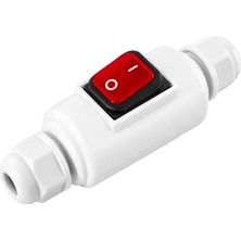 Aslanoğlu Store Powermaster PM-26936 Su Geçirmez Beyaz Kablo Switch 4 Pin