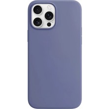 Velvoria iPhone 14 Pro Max Soft Touch Lansman Silikon Kılıf Lavanta Grisi