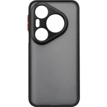 Microcase Huawei Pura 90S Pro / Pura 90 Pro ile Uyumlu London Serisi Darbeye Dayanıklı Kılıf - Siyah AL3415