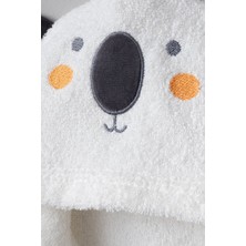 Bebitof Koala Desenli %100 Pamuk 3 Parça Kutulu Bornoz Seti