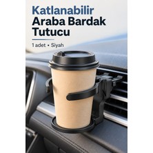 Evgereçlerim Katlanabilir Araba Bardaklık Havalandırma Tipi Şişe ve Bardak Tutucu