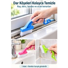 Evgereçlerim Dip Köşe Temizleme Fırçası ve Kenar Kazıyıcı Seti Dar Alanlar Için Pratik Temizlik Aparatı