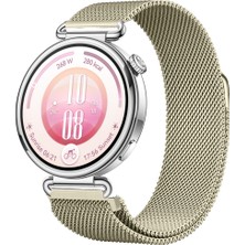 Sneezy Huawei Watch Gt7 41MM Uyumlu Manyetik Milanese Loop Metal Kordon